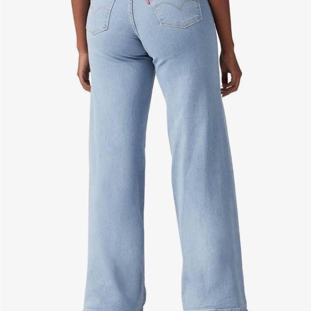 Levi's Blue Flare Wide Leg Jeans